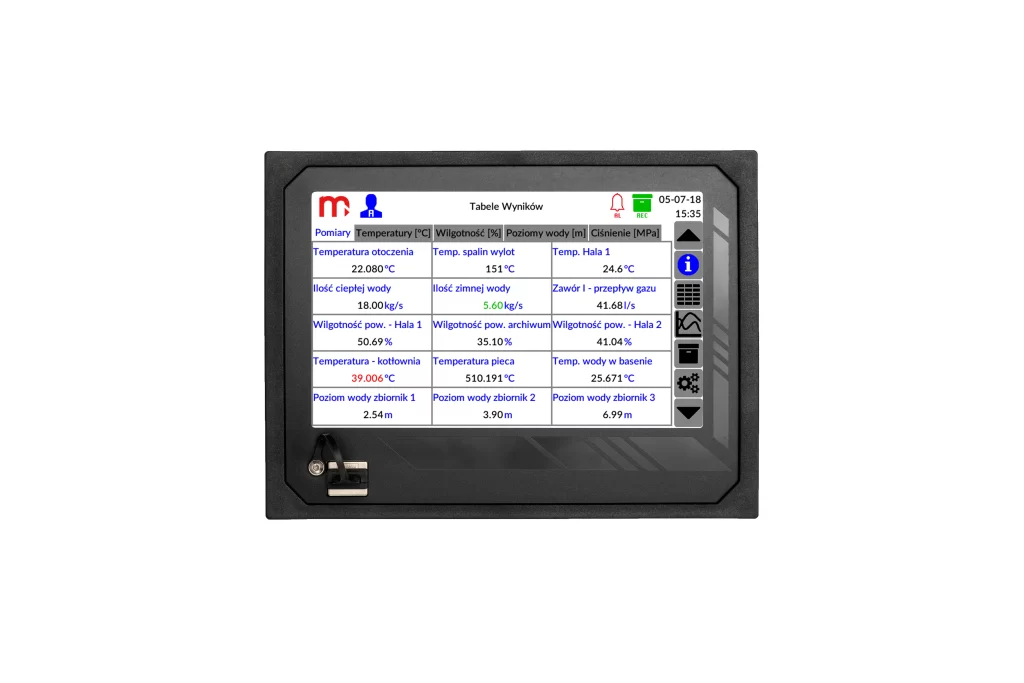 Data recording every 1 second – in DL2, DL5 and DL7 recorders