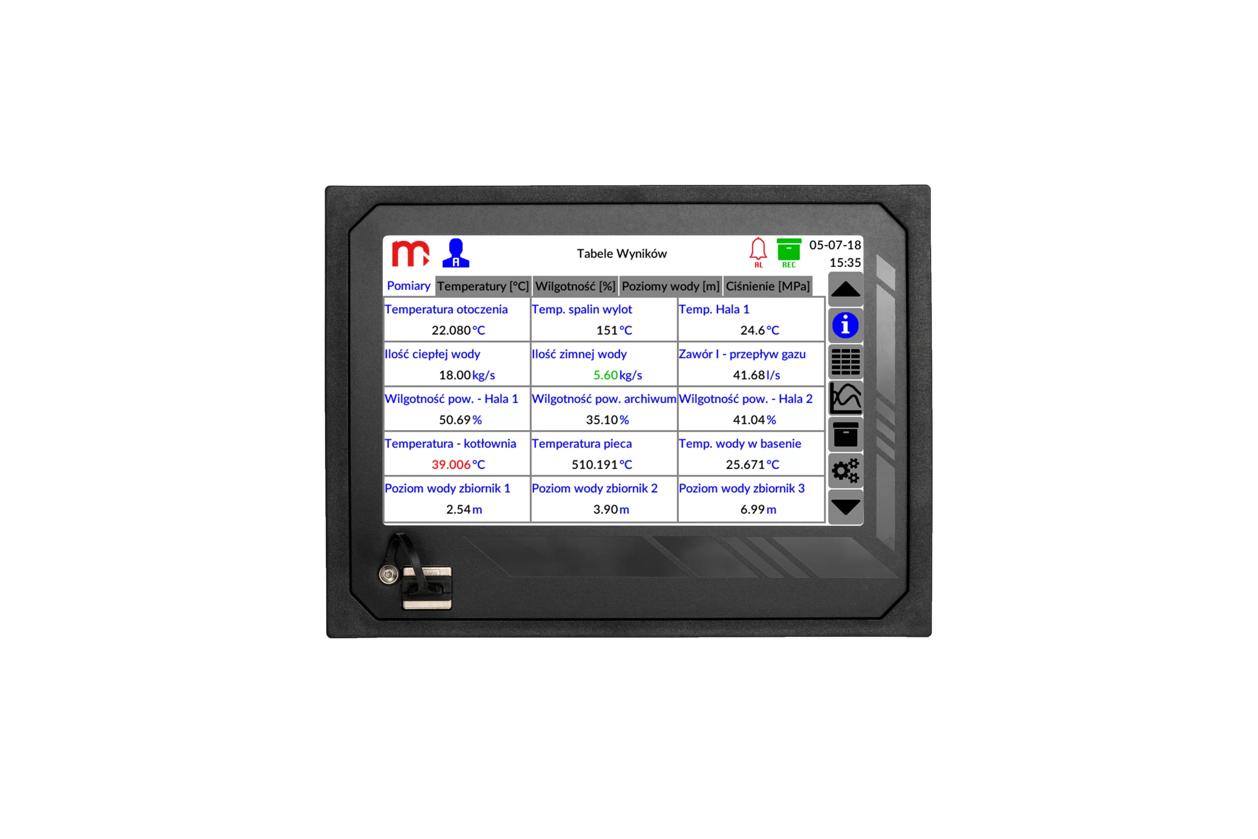 DL7 scaled Metronic Zapis danych co 1s - w rejestratorach DL2, DL5 i DL7